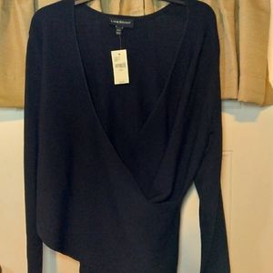 Lane Bryant Women 14/16 Plus Size Wrap Sweater NWT